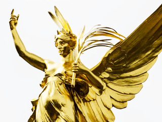 Image of a golden angel (to represent Deus Ex Machina coming down to save the day—and ruin your story)