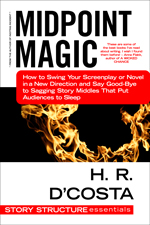 Cover image for Midpoint Magic (a deep-dive writing guide about how to fix sagging middles in a story)